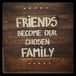Hand crafted wood inspirational quote